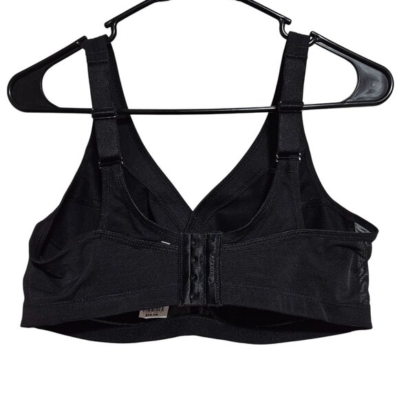 Glamorise Black Magic Lift Full Figure Bra Size 40DD Supportive Comfortable - Picture 2 of 5